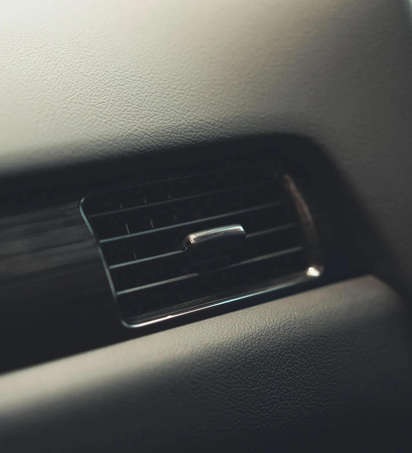 A dash air vent close up